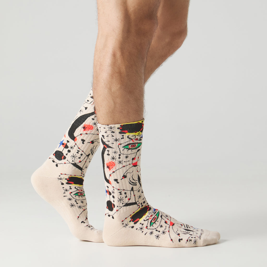 Athletic Miro Ciphers and Constellations - Beige