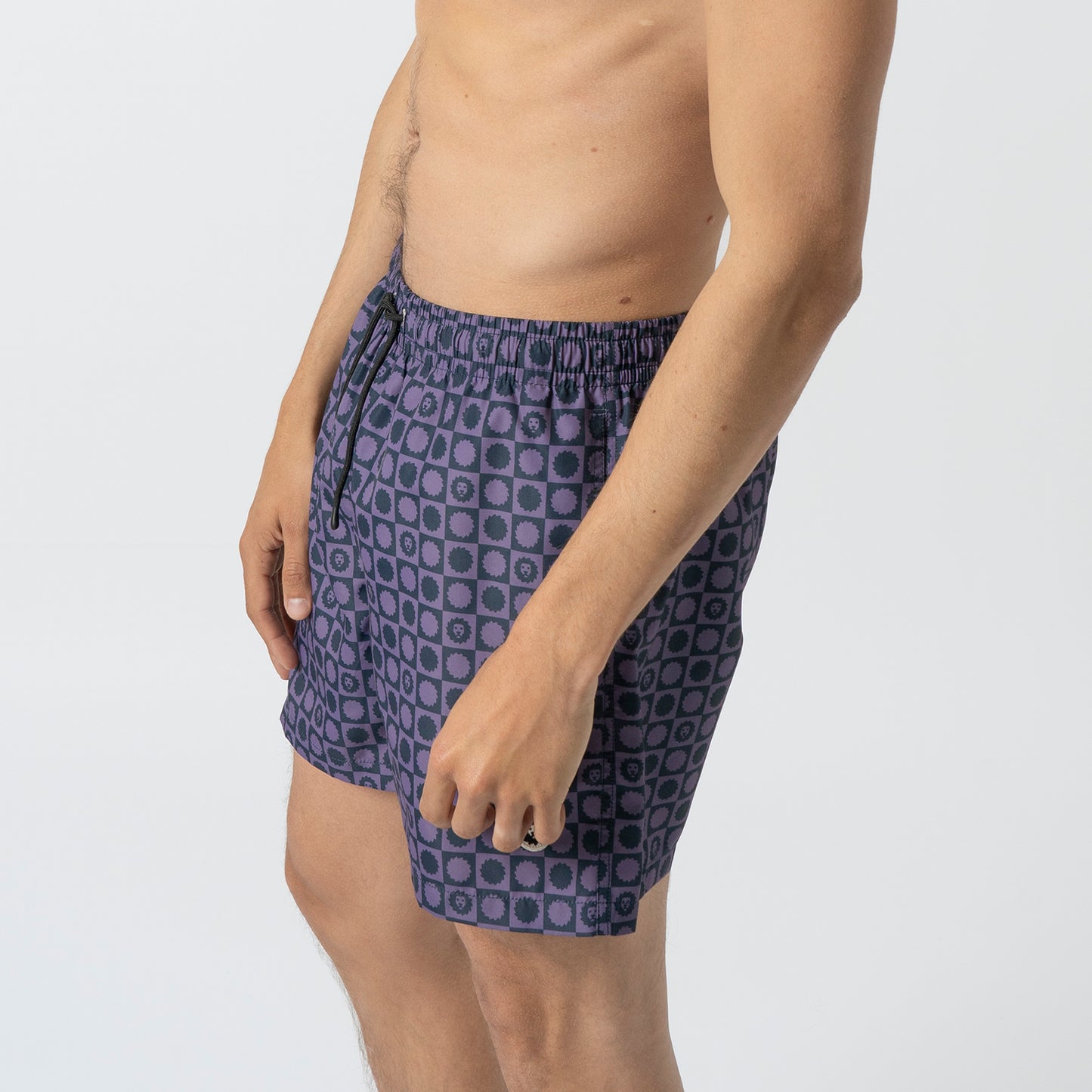 Lion Logo Swim Shorts - Purple