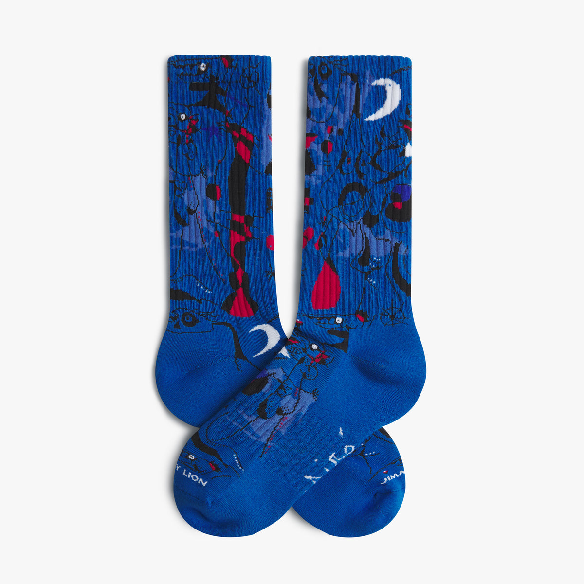 Athletic Miro Figures at Night - Azul