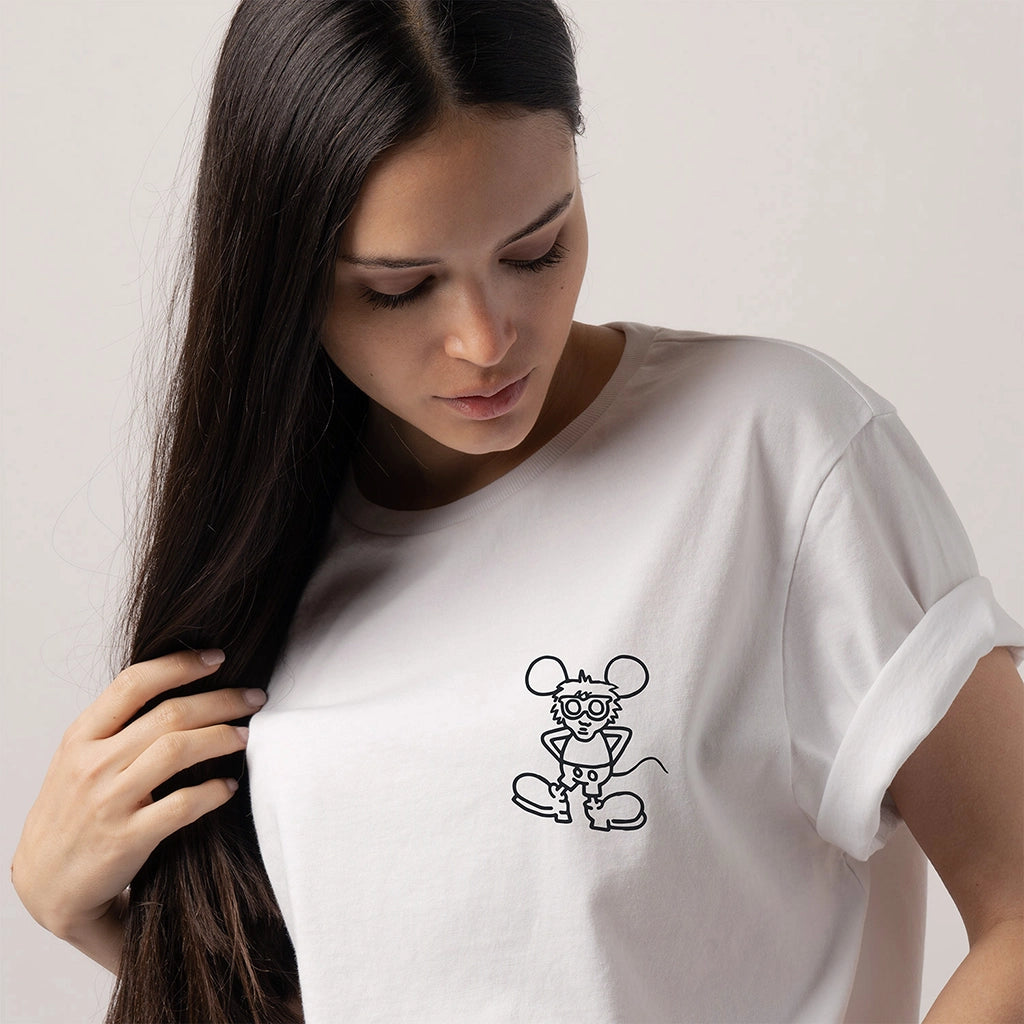 Andy Mouse Tee - White