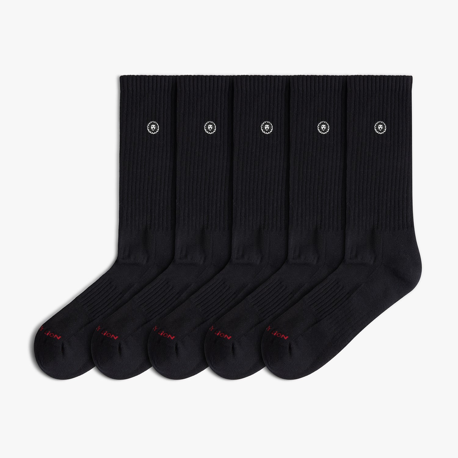 5 x Athletic Essentials Lion - Negro
