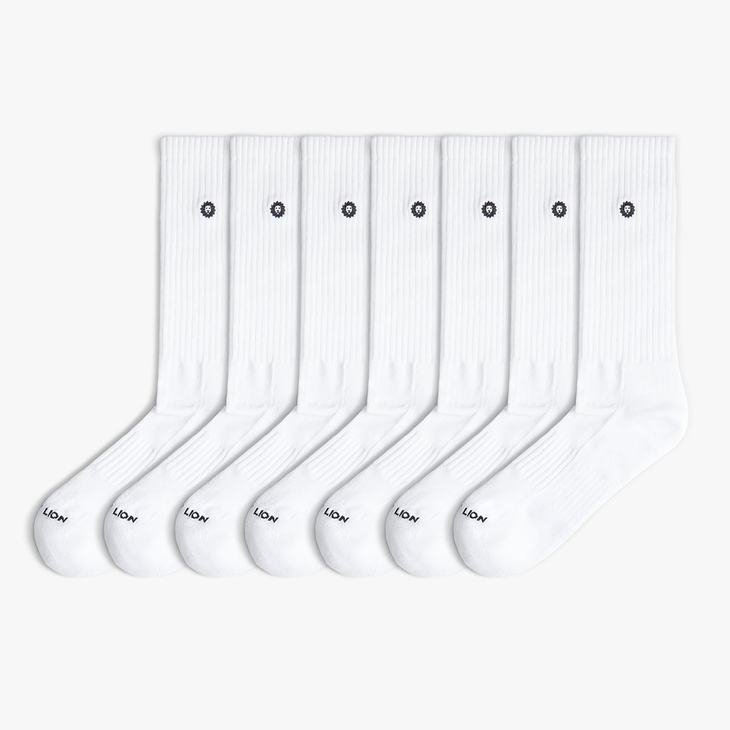 7 x Athletic Essentials Lion - Blanco