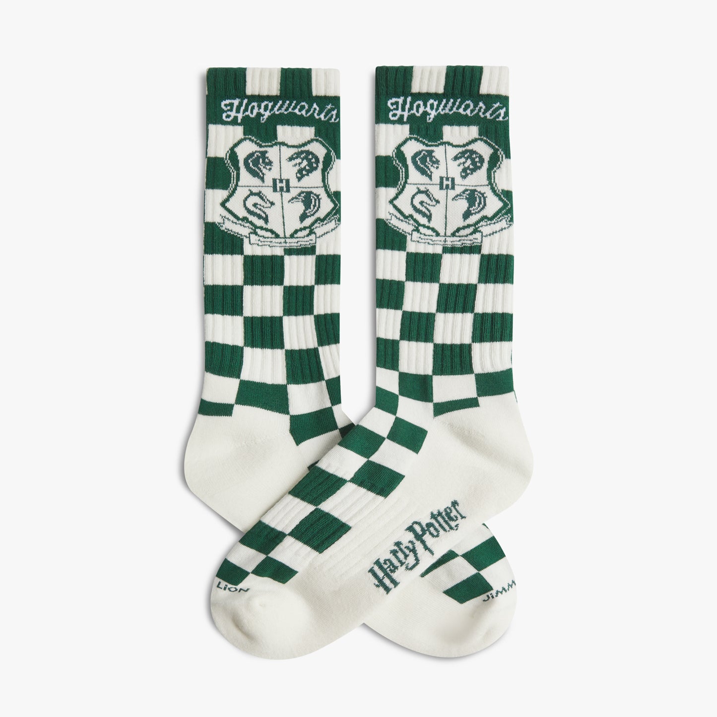 Athletic Harry Potter Hogwarts Crest Socks - Green White