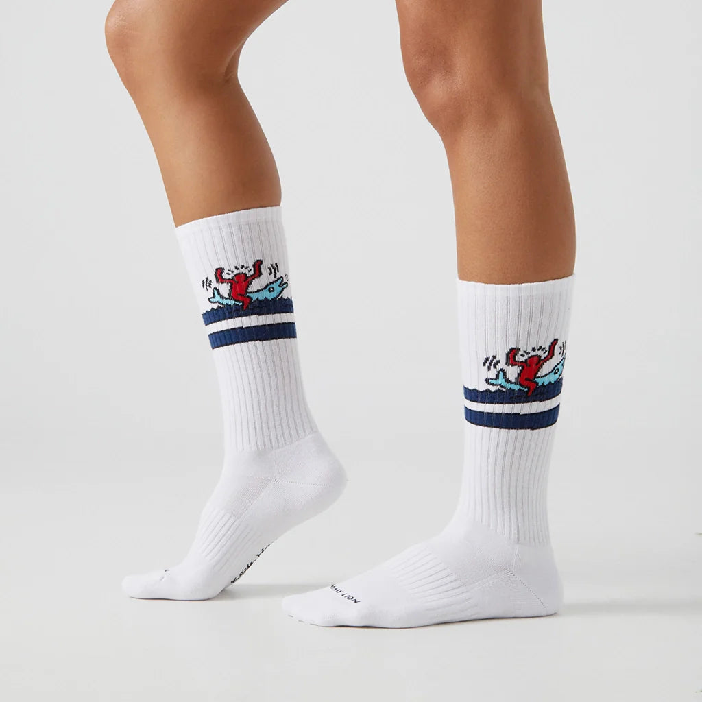 Athletic Keith Haring Dolphin - White