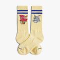 Athletic Tom and Jerry Heads Socks - Yellow