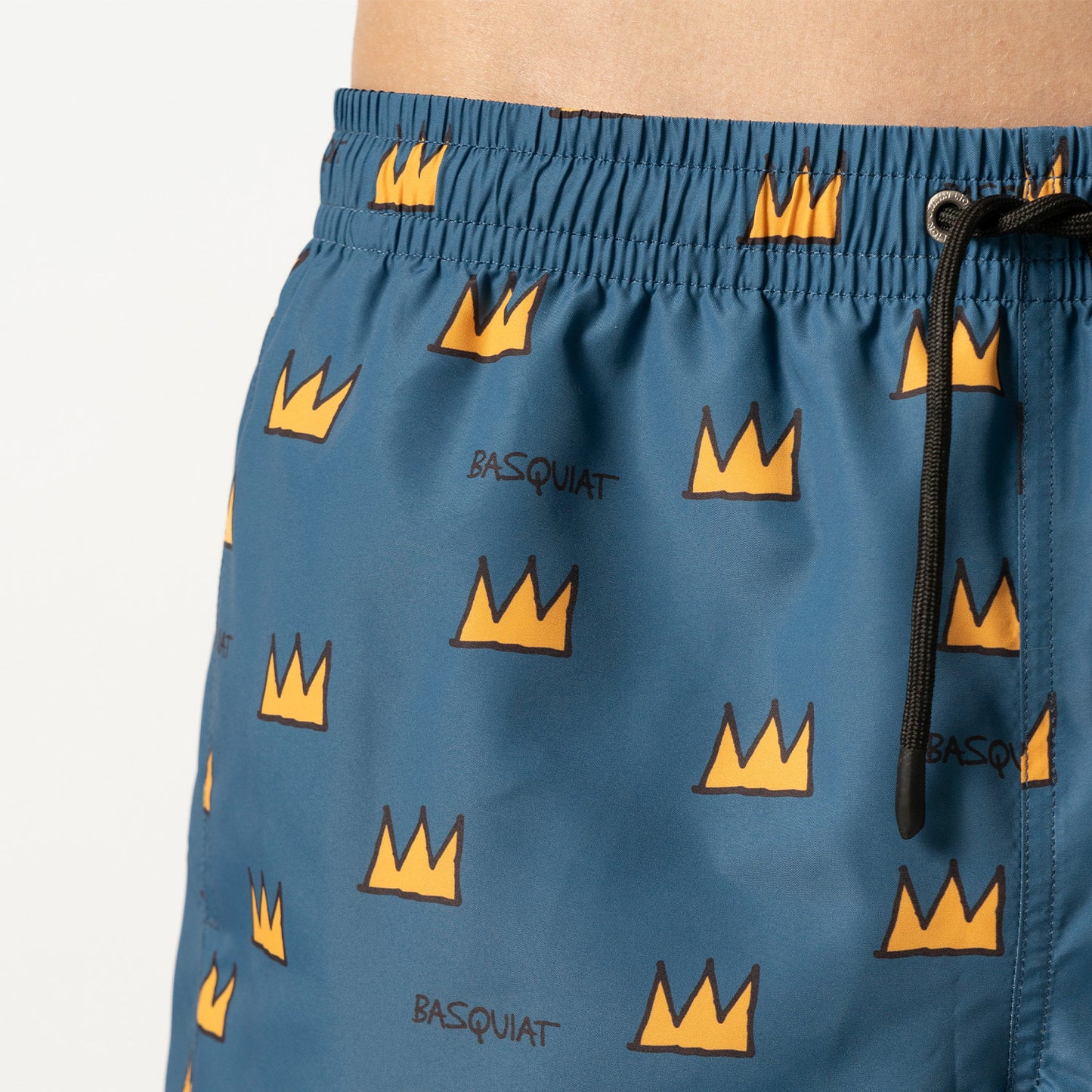 Basquiat Crown Swim Shorts - Dark Blue (4)