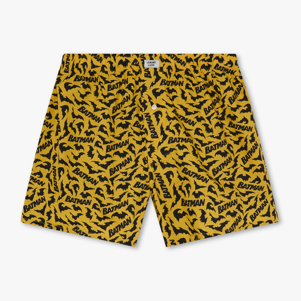 Batman Bats Boxer Shorts - Yellow