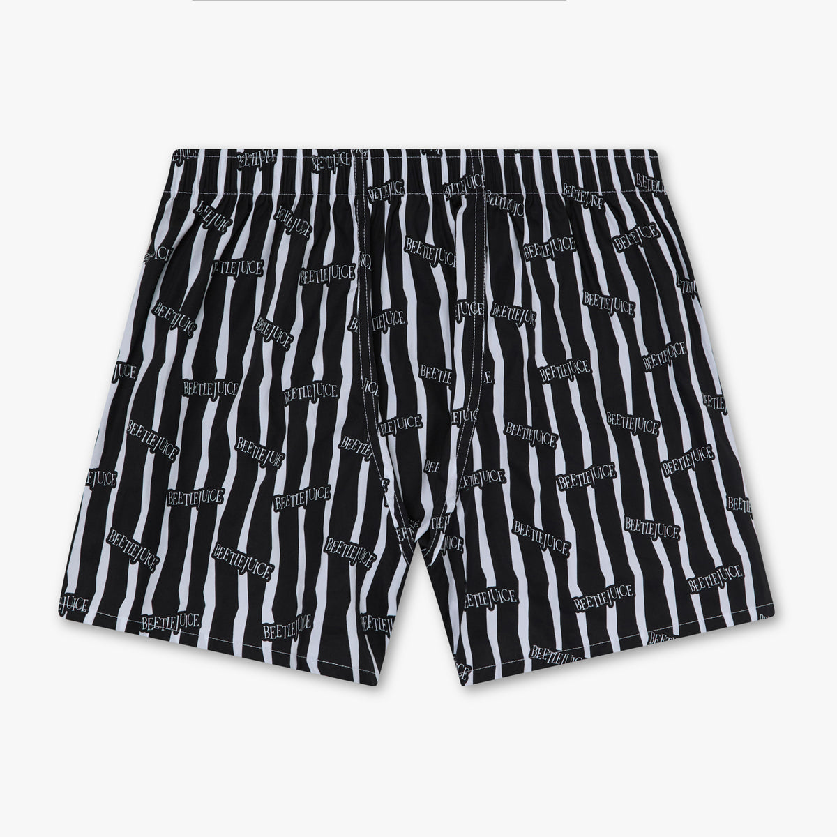 Beetlejuice Striped Boxer Shorts - Black