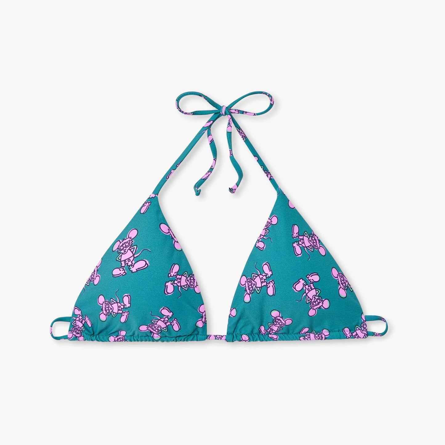 Andy Mouse Bikini Top - Green