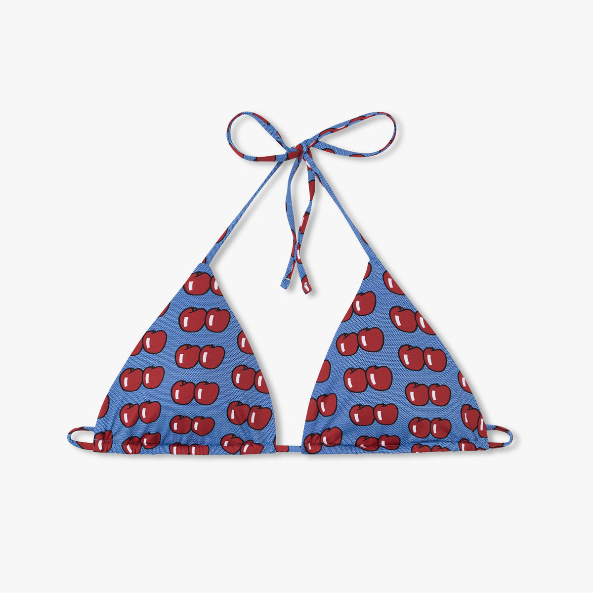 Roy Lichtenstein Two Apples Bikini Top - Blue