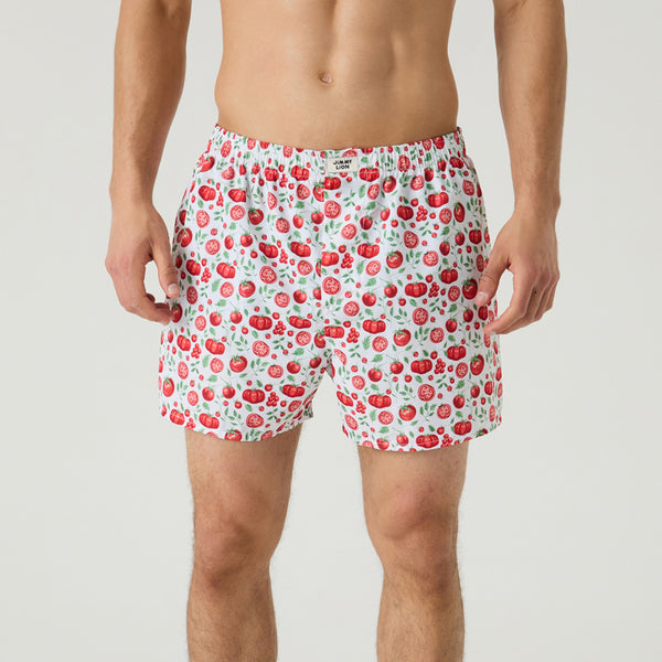 Tomato Fever Boxer Shorts - White