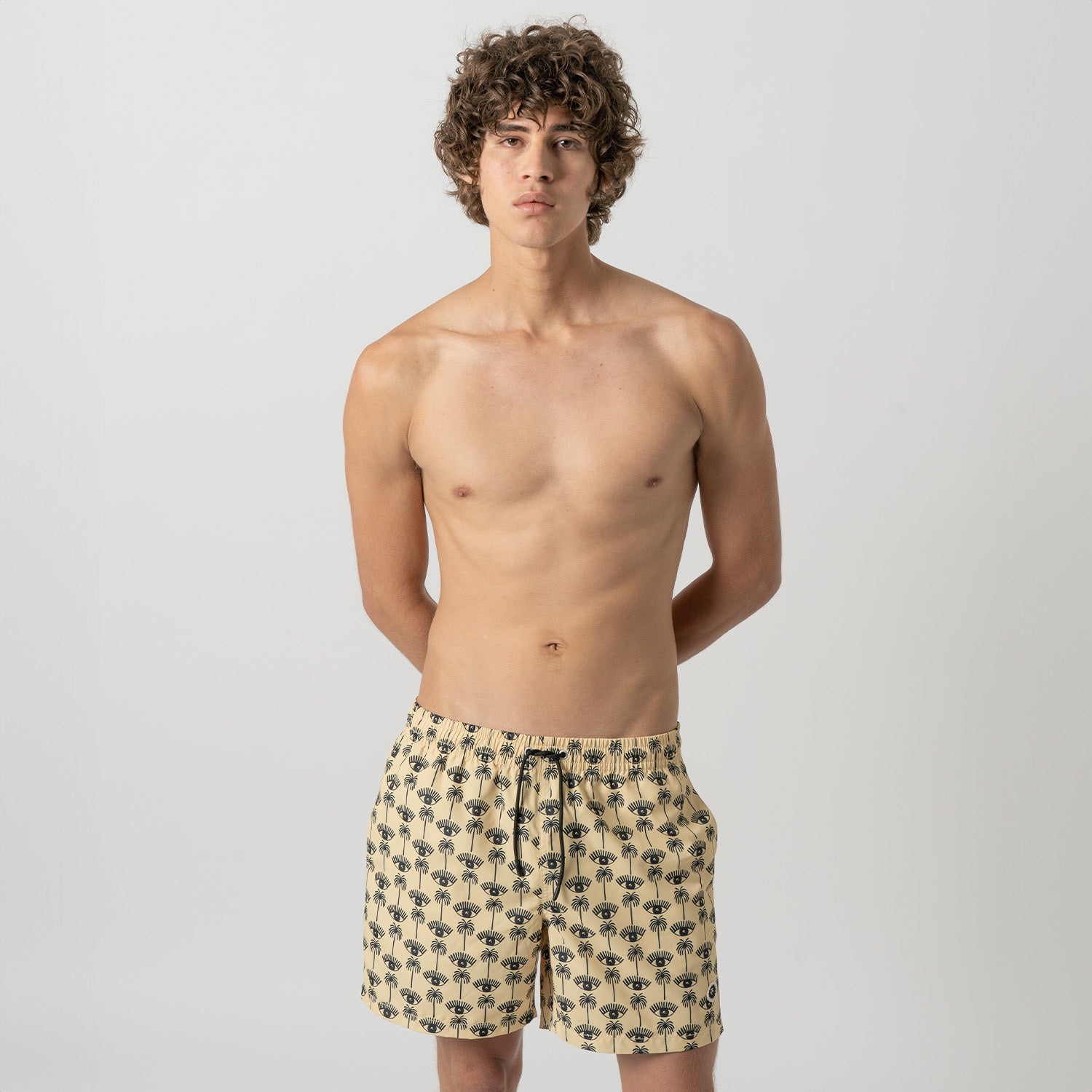 Eyes and Palms Swim Shorts - Yellow (2)