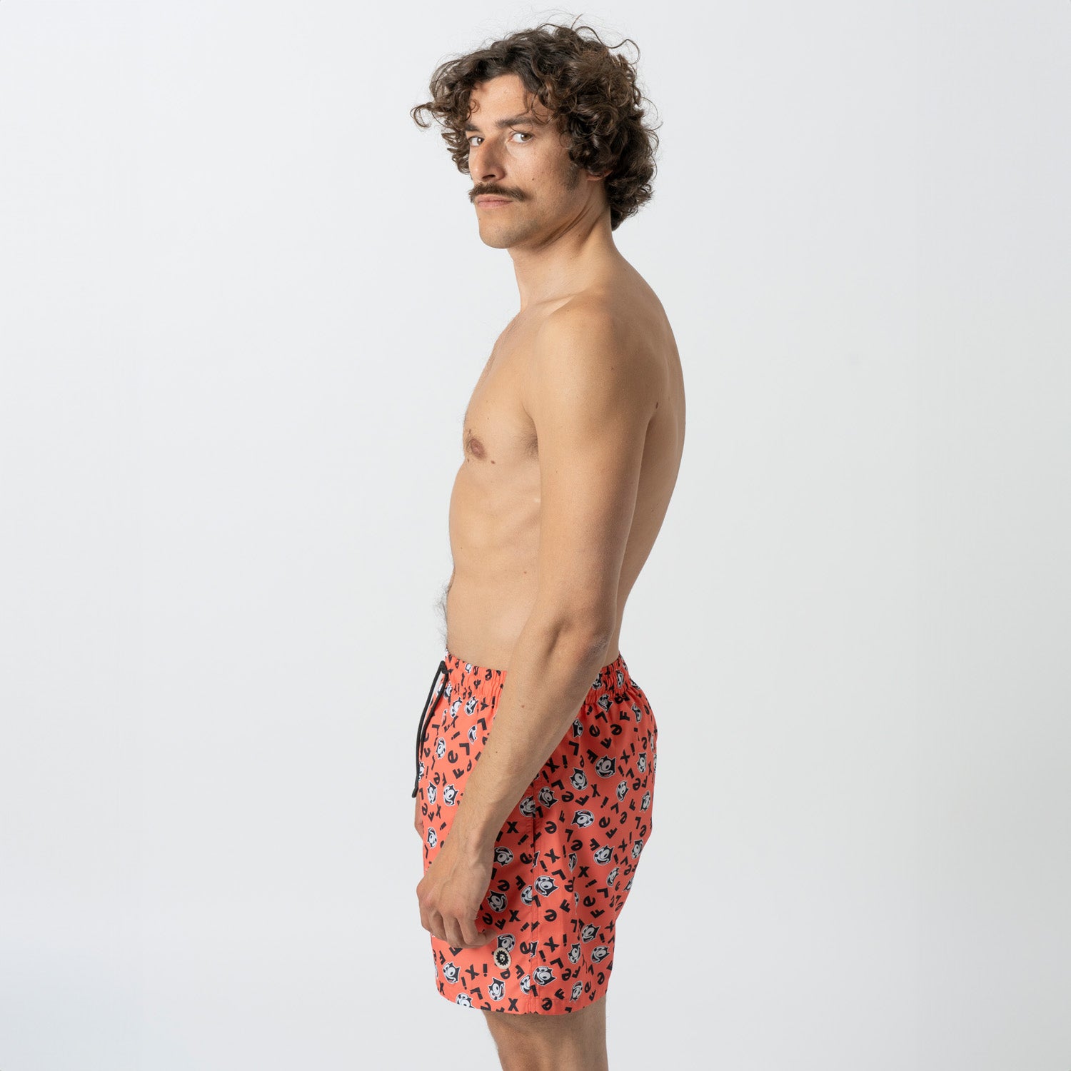 Felix the Cat Swim Shorts - Coral (3)