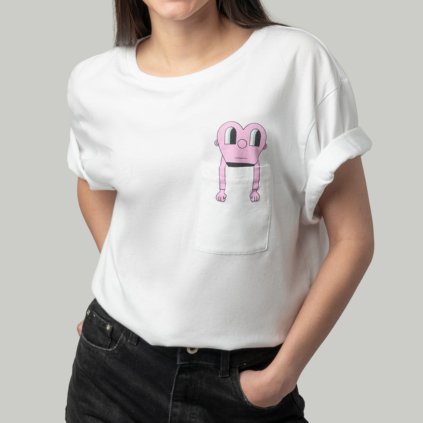 Giant Heart Tee - White