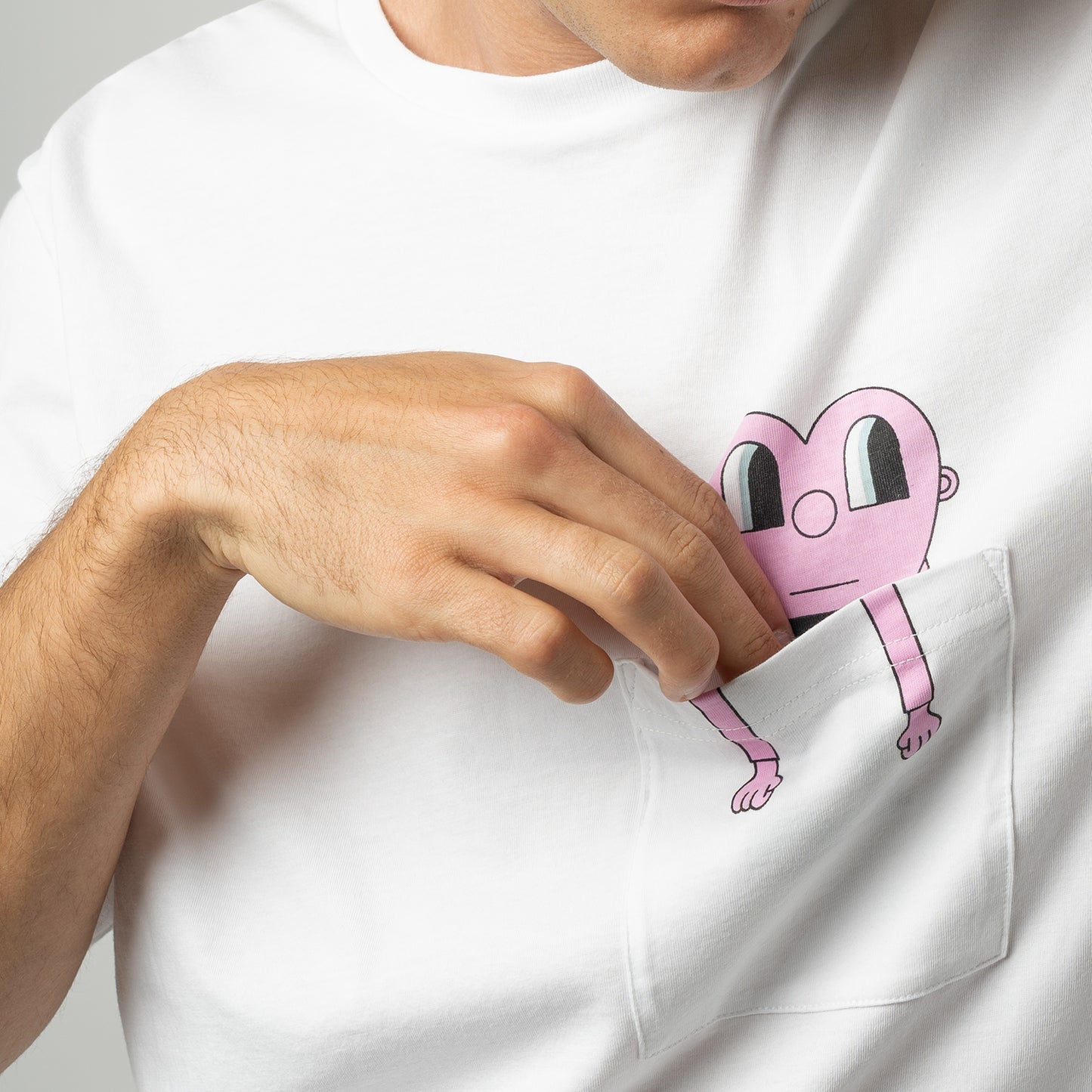 Giant Heart Tee - White
