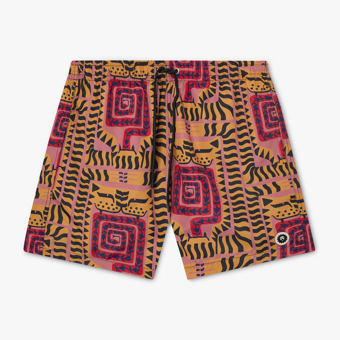 Joao Incerti Tigers Swim Shorts - Pink