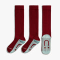 3 x KH Kids School Ribbed - Red