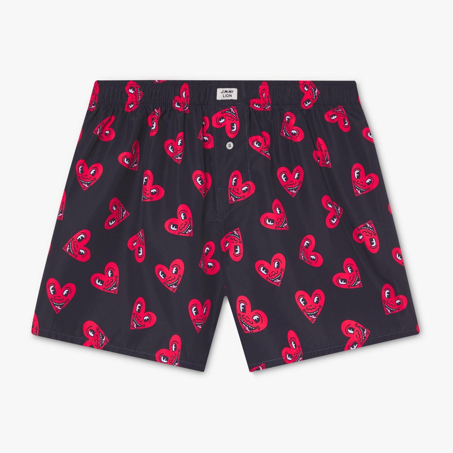 Keith Haring Heart Boxer Shorts - Black