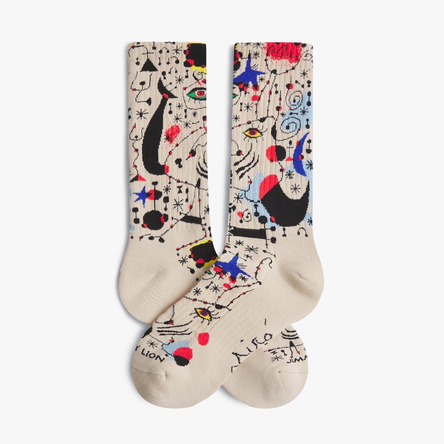 Athletic Miró Ciphers and Constellations - Beige