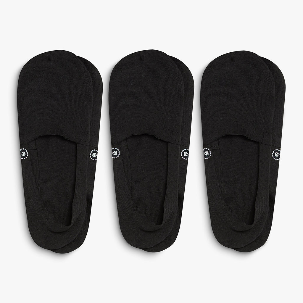3 x No Show Essentials Second Skin - Black
