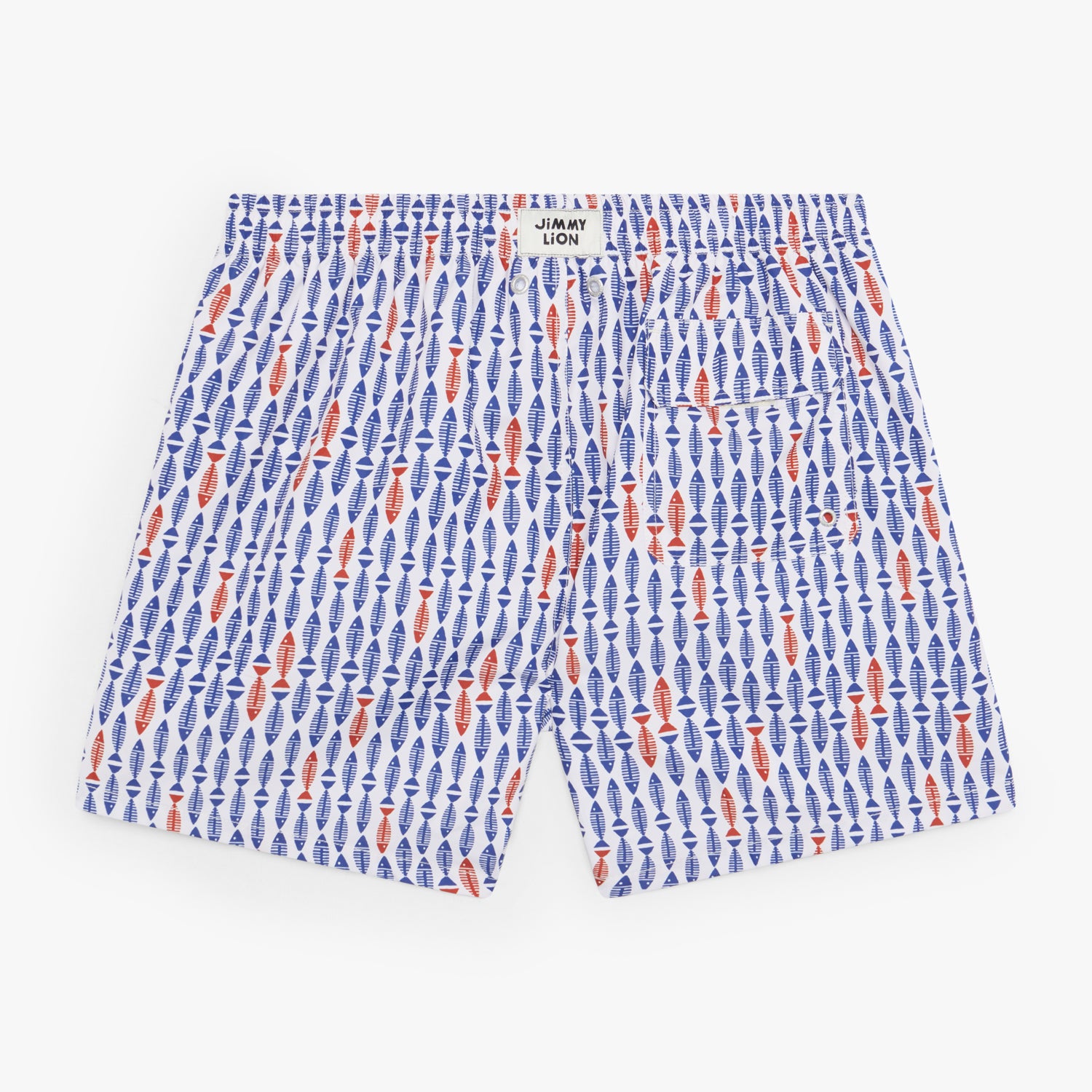 Peixes Swim Shorts - Beige Blue (1)