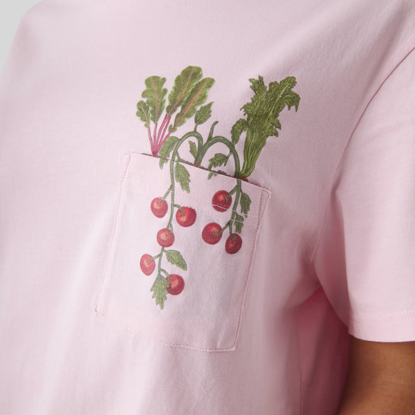 Radish Pocket Tee - Pink