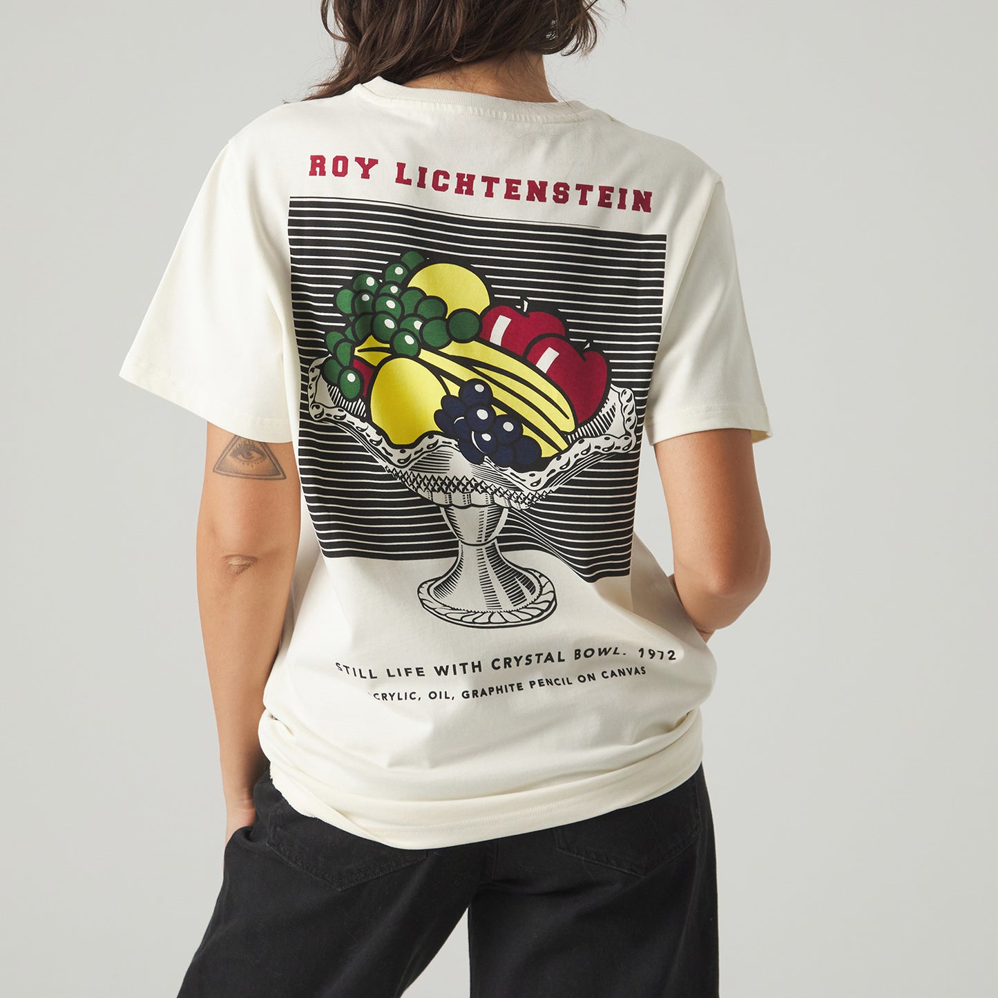 Roy Lichtenstein Still Life with Crystal Bowl Tee - Beige