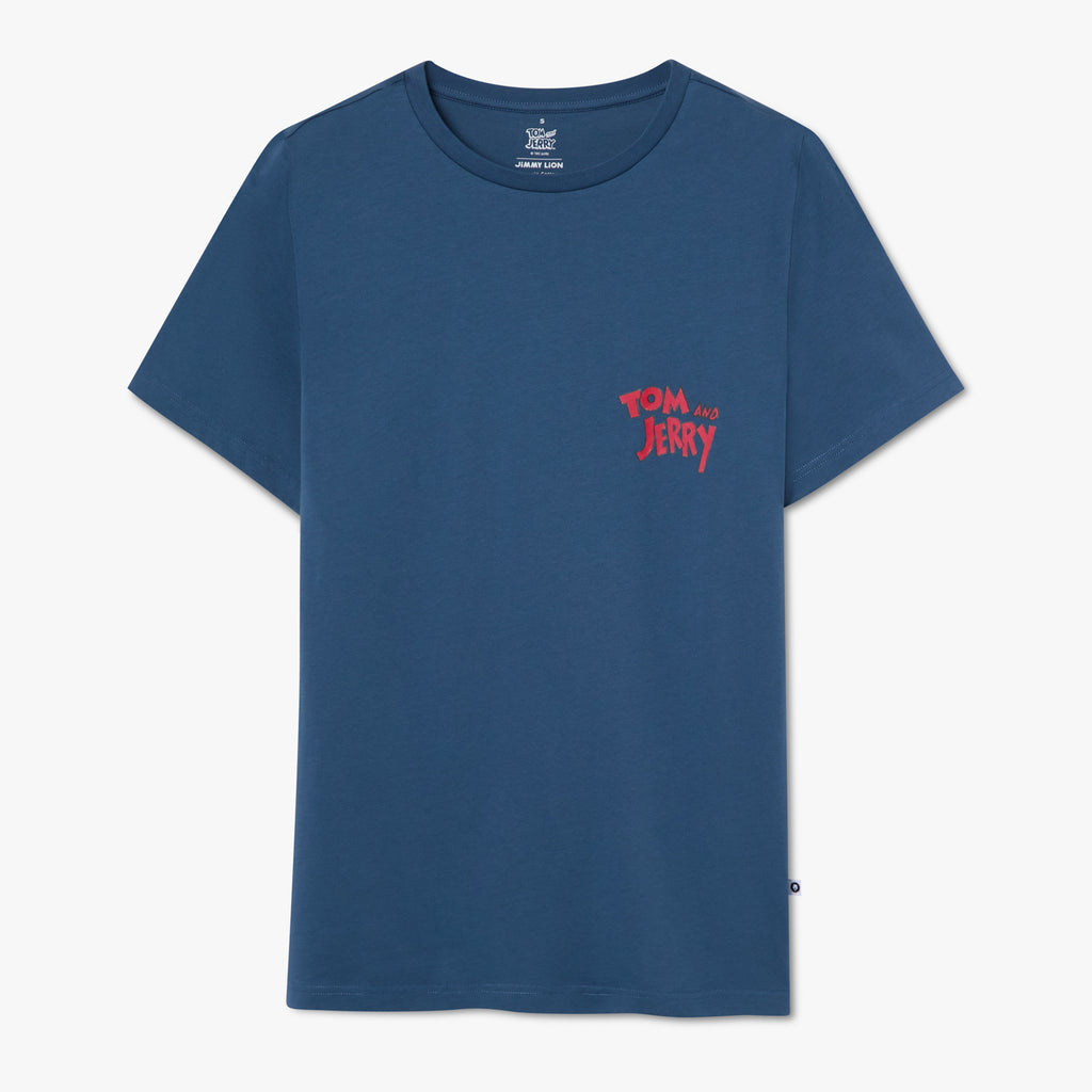 Tom and Jerry Cartoons Tee - Blue Navy