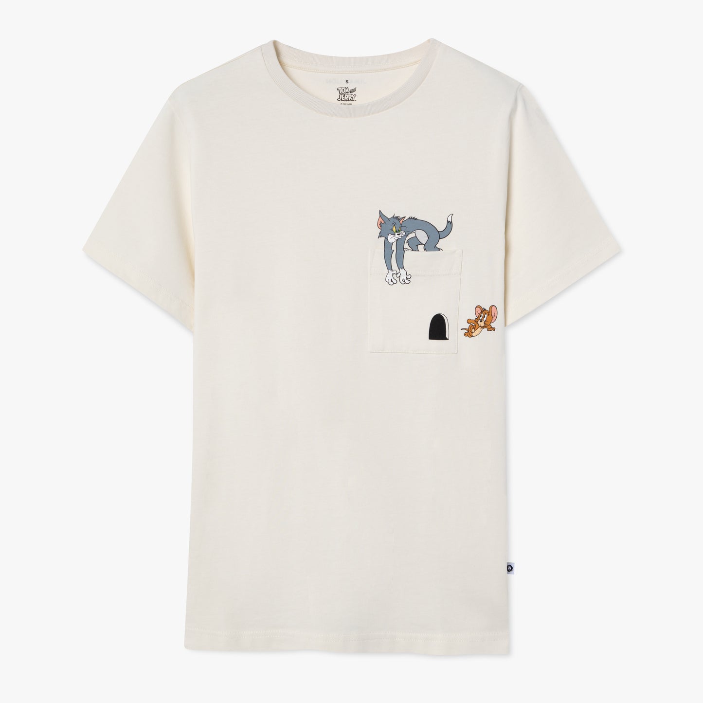 Tom and Jerry Pocket Tee - Beige