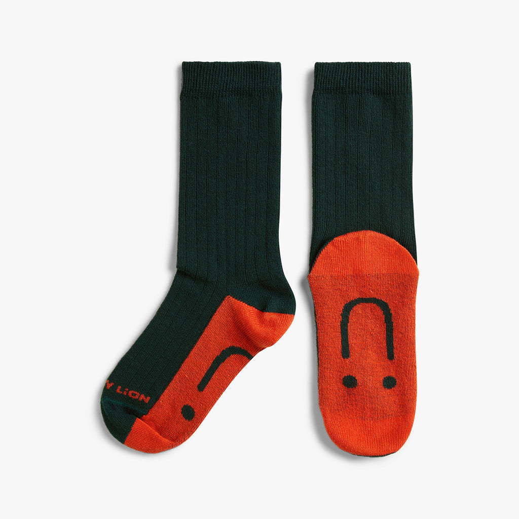 Kids School Ribbed - Green