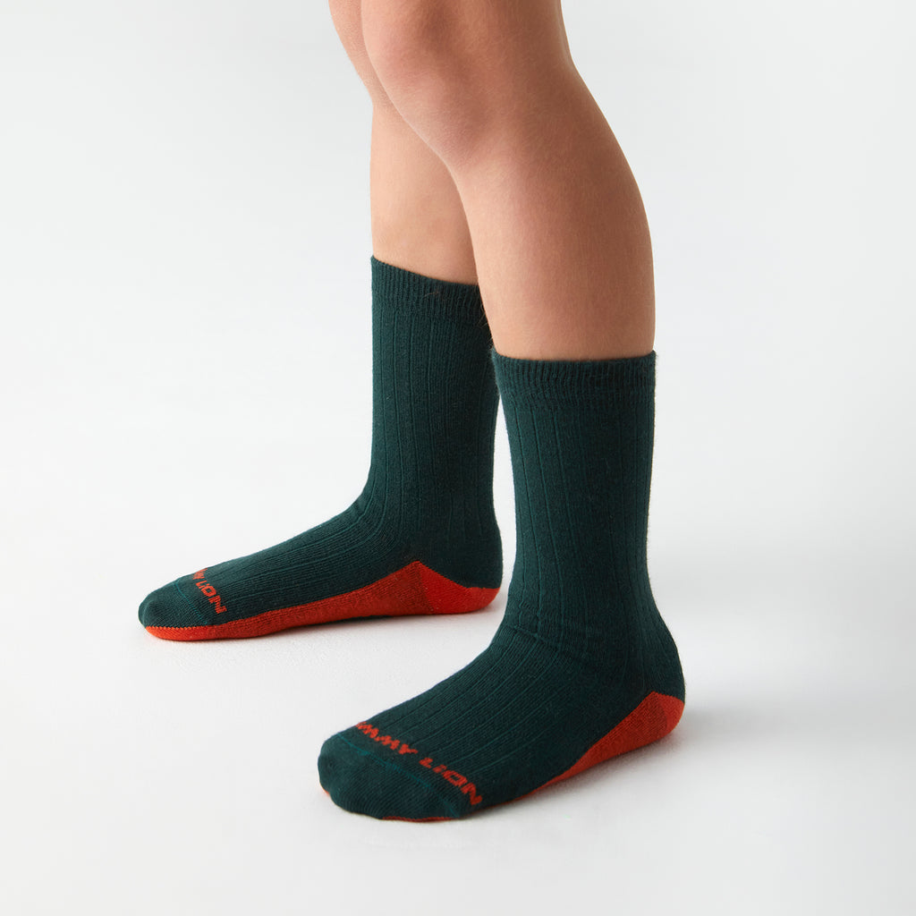 Kids School Ribbed - Green (1)